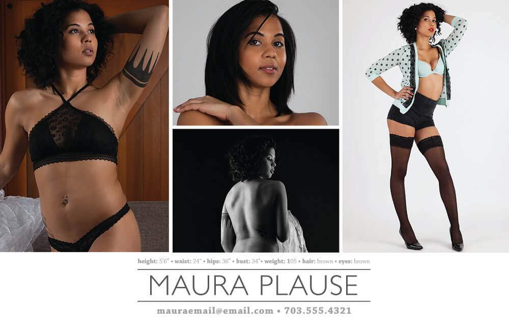 Model Comp Card Sample | Appeal Photography