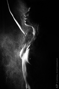 "Embracing the Mist" (Model: Zhang Lang) - Fine Art Nude